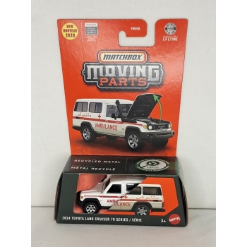 Matchbox 1:64 Moving Parts - Toyota Land Cruiser 70 Series 2024 white